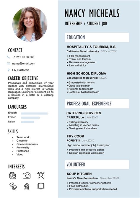 Student resume template. Things To Know About Student resume template. 
